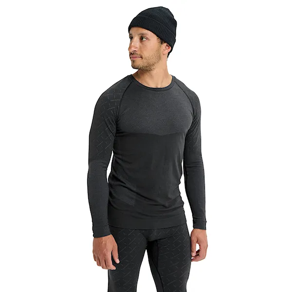 Tričko Burton [ak] Slokar Merino Base Layer Crew true black/grey cloud 2026