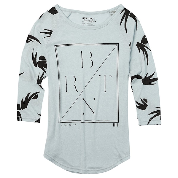Tričko Burton Morton Raglan silver heather/silver modern flo 2016