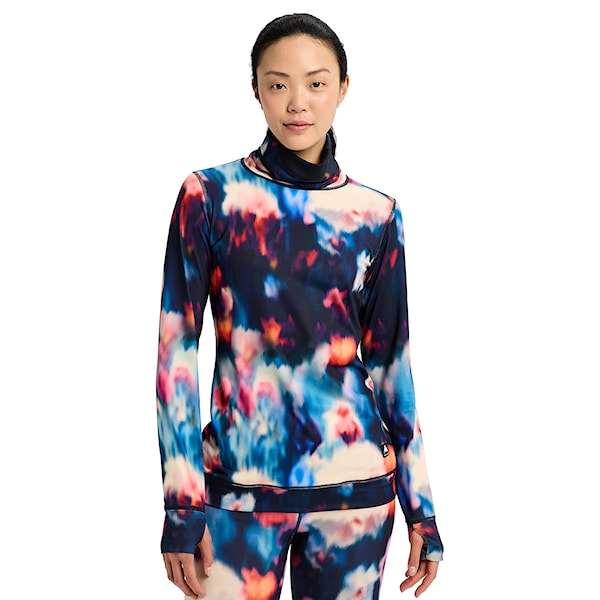 Tričko Burton Wms Midweight Long Neck floral blur 2026