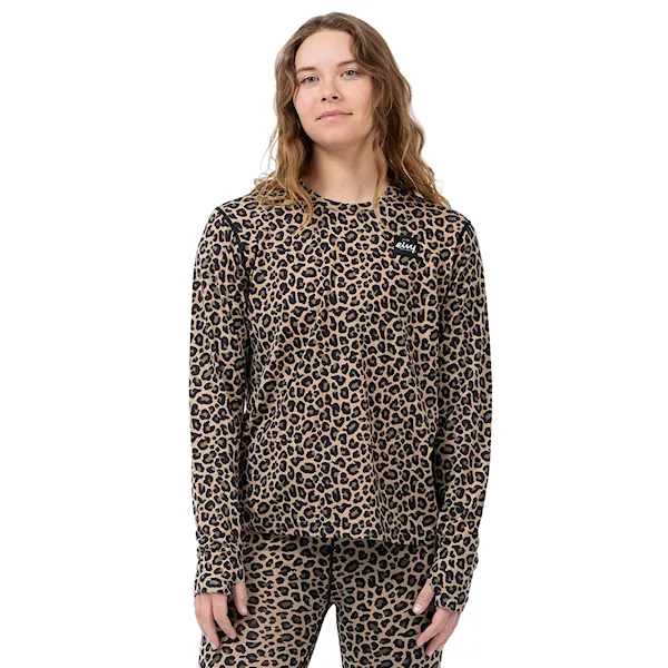 Tričko Eivy Loose Fit Merino Wool Top leopard 2026