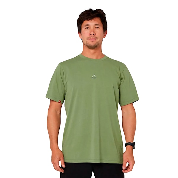 Tričko Follow Stitched olive 2026