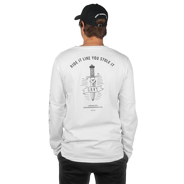 Tričko Gravity Contra Ls white 2019