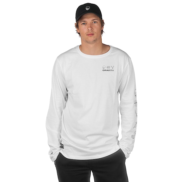 Tričko Gravity Contra Ls white 2019