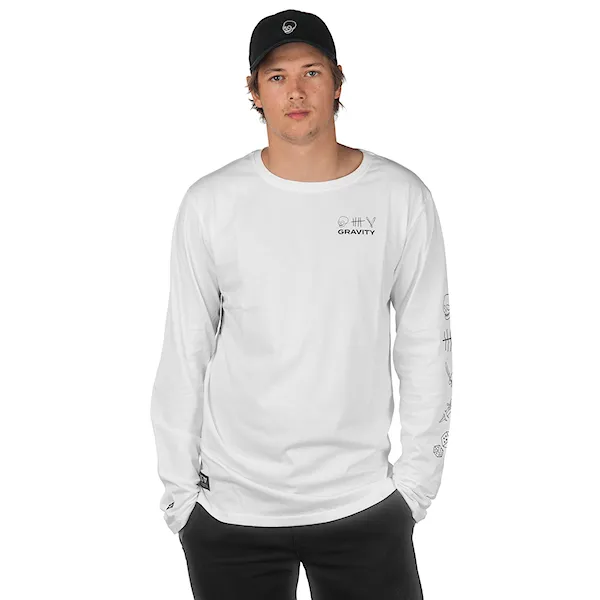 Tričko Gravity Contra Ls white 2019