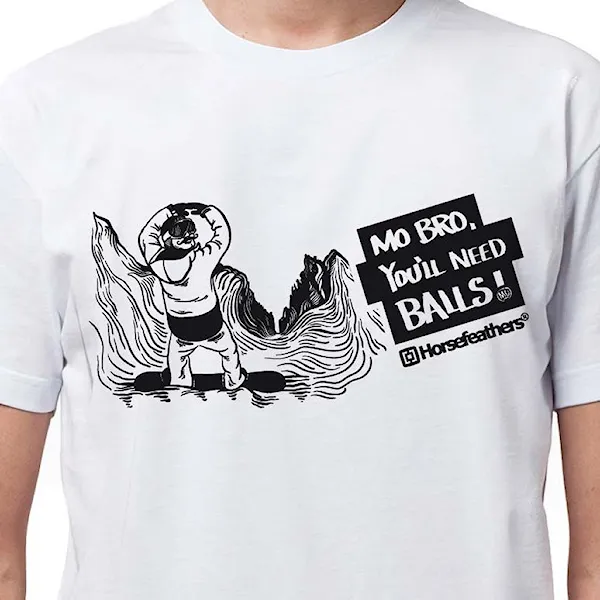 T-shirt Horsefeathers Balls Mo white 2016