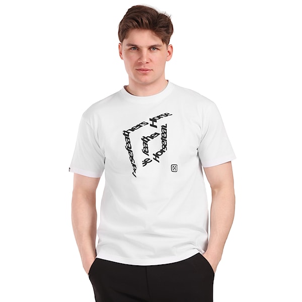 Tričko Horsefeathers Cube white 2026