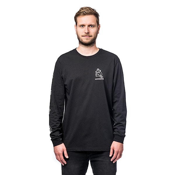 Koszulka Horsefeathers Doodle Lucas Ls black 2020