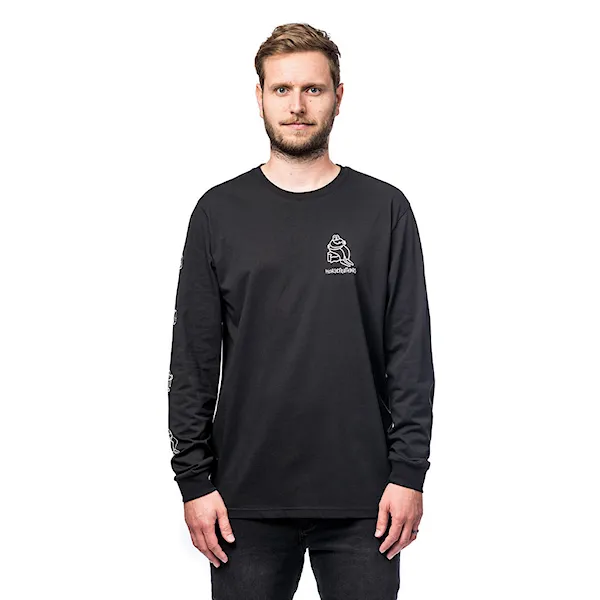 Koszulka Horsefeathers Doodle Lucas Ls black 2020