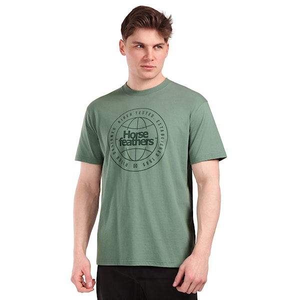 Tričko Horsefeathers Global iceberg green 2026