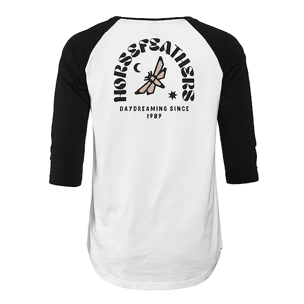 Tričko Horsefeathers Kirby white/black 2025