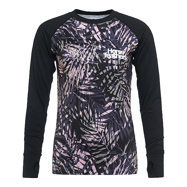Tričko Horsefeathers Mirra Top black leaves 2026