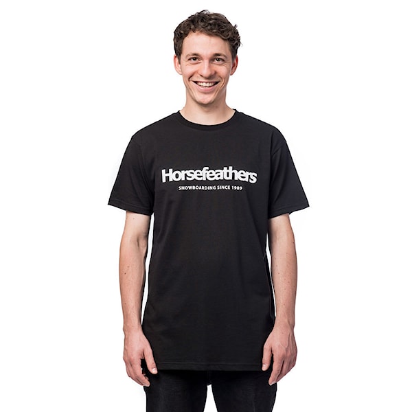 Tričko Horsefeathers Quarter black 2025