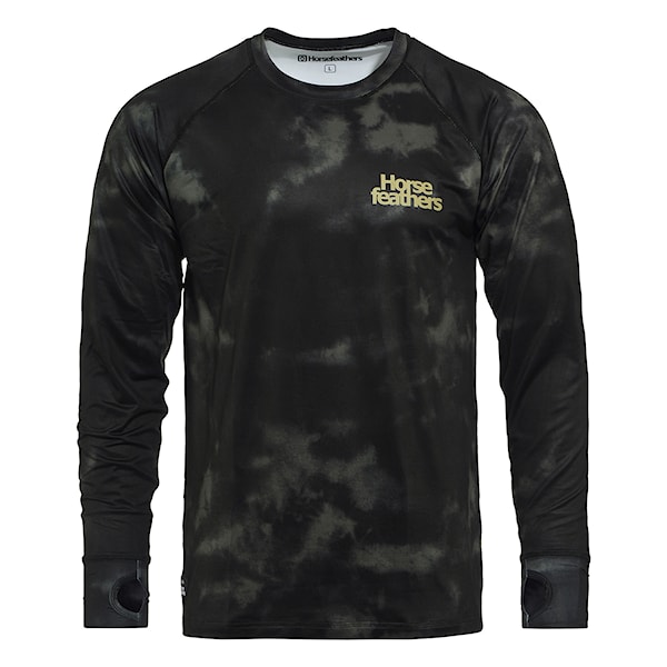 Tričko Horsefeathers Riley olive tie dye 2026