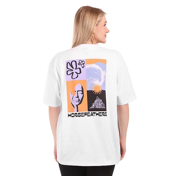 Tričko Horsefeathers Venus white 2026