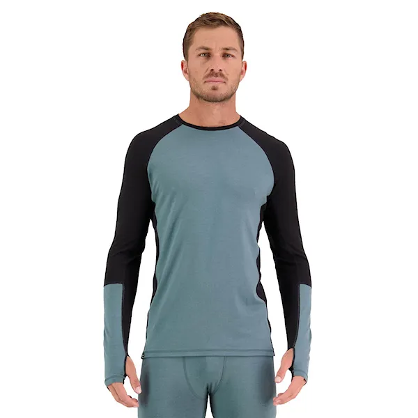 Koszulka Mons Royale Olympus Ls burnt sage/black 2023