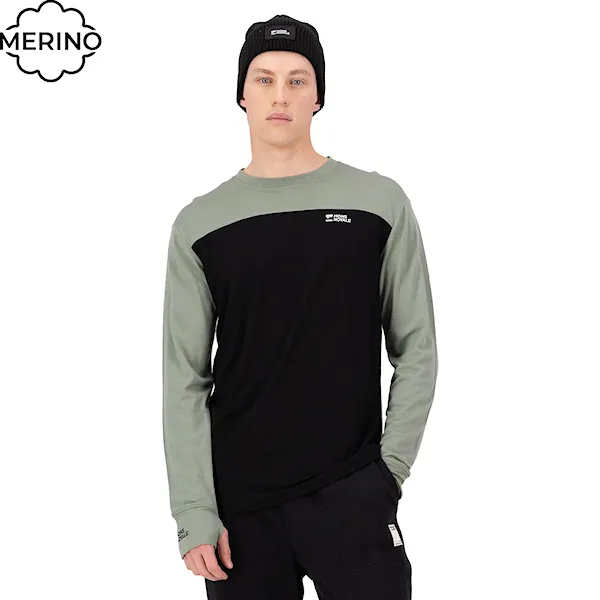 Koszulka Mons Royale Yotei Merino LS willow/black 2026