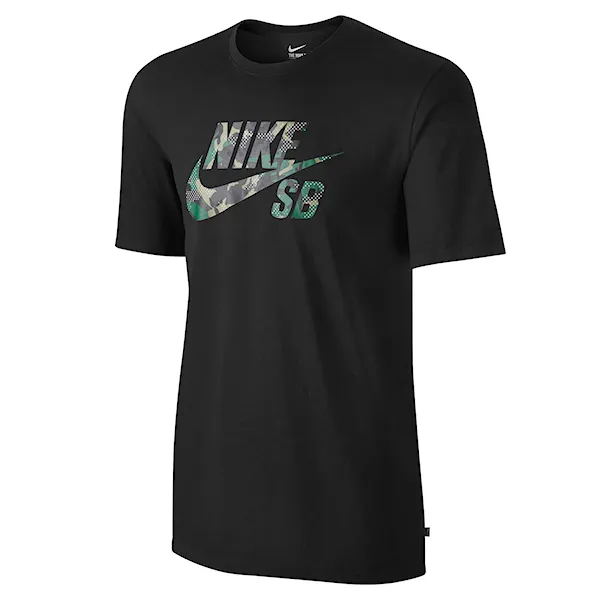 Tričko Nike SB Icon Camo Fill black/fir/reflective silv 2015