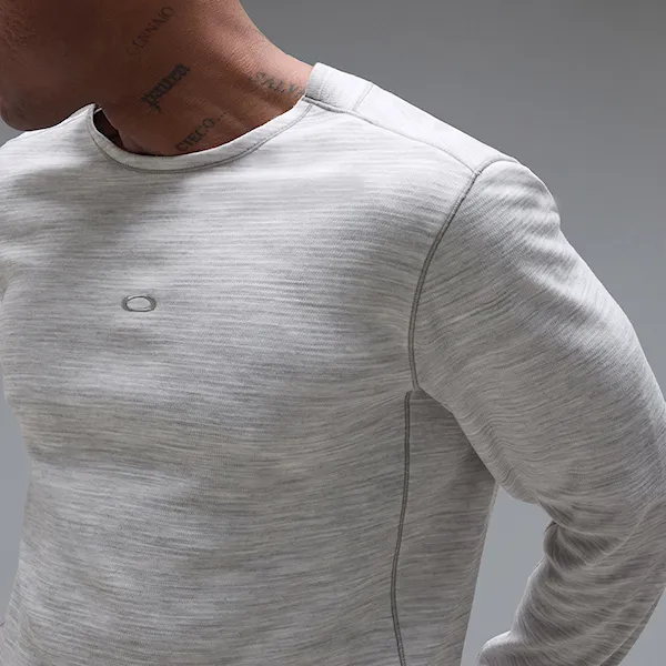 Tričko Oakley Spruce Wool Ls Base Layer cement melange 2027