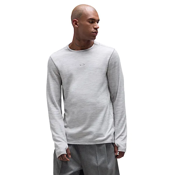 Tričko Oakley Spruce Wool Ls Base Layer cement melange 2027