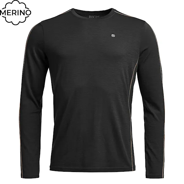 Tričko ORTOVOX 185 Rock'n'wool Long Sleeve black raven 2026