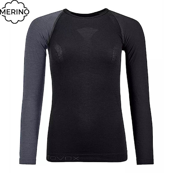 Tričko ORTOVOX Wms 120 Comp. Light Long Sleeve black raven 2026