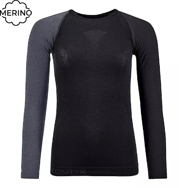 Tričko ORTOVOX Wms 120 Comp. Light Long Sleeve black raven 2026