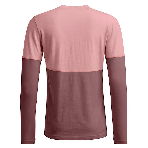 Tričko ORTOVOX Wms 185 Rock'n'wool Long Sleeve dusk rose 2026