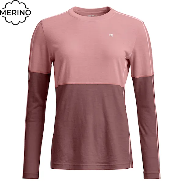 Tričko ORTOVOX Wms 185 Rock'n'wool Long Sleeve dusk rose 2026