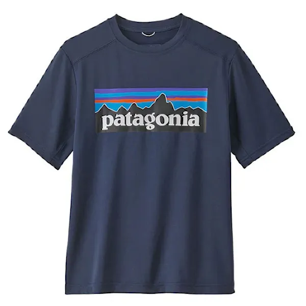 T-shirt Patagonia K's Capilene Silkweight T-Shirt p-6 logo: new navy 2024