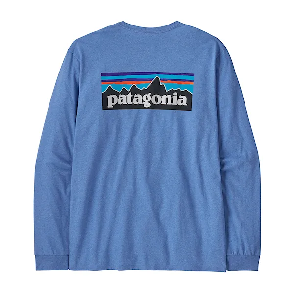 Tričko Patagonia M's L/S P-6 Logo Responsibili-Tee abundant blue 2025