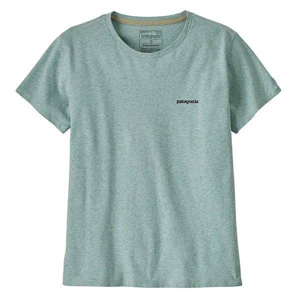 Tričko Patagonia W's P-6 Logo Responsibili-Tee p-6 outline: virtually blue 2025