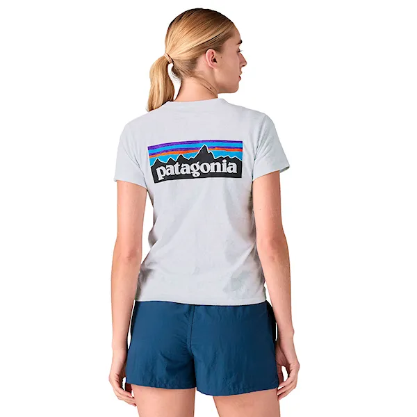 Tričko Patagonia W's P-6 Logo Responsibili-Tee white 2026