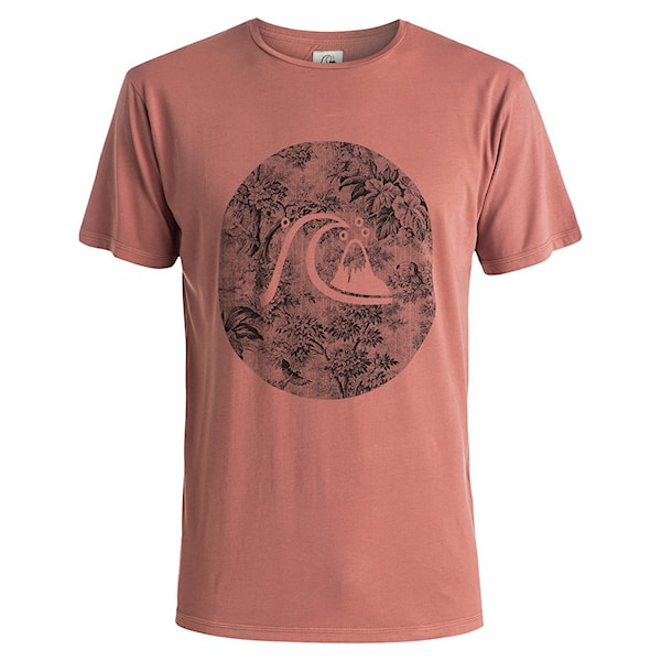 Tričko Quiksilver Garment Dyed Sunset Tunels mahogany 2016