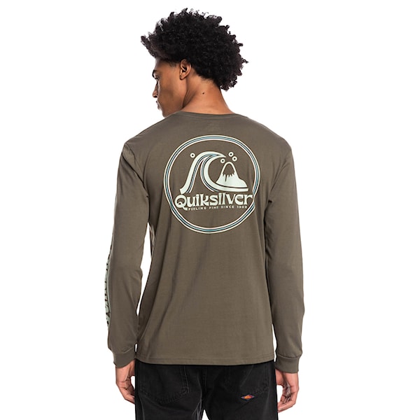 Tričko Quiksilver Rolling Circle Ls grape leaf 2022