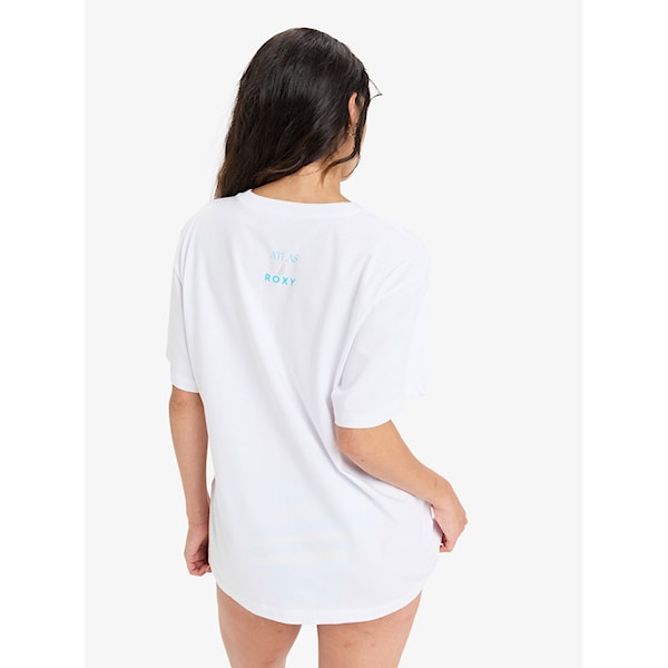 T-shirt Roxy Atlas Hangloose bright white fiji 2025