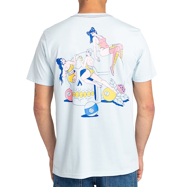 Tričko RVCA Skull Club sky 2022