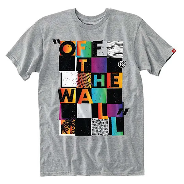 T-shirt Vans Checker Blaster II athletic heather/orange 2016