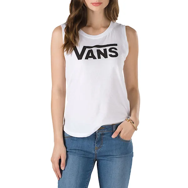 Tílko Vans Flying V Muscle Scoop white 2019