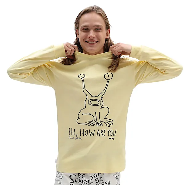Koszulka Vans Vans X Daniel Johnston Ls pale banana 2022