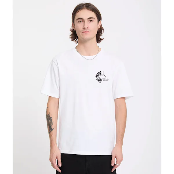 Tričko Volcom Felix Skull Basic SST white 2026