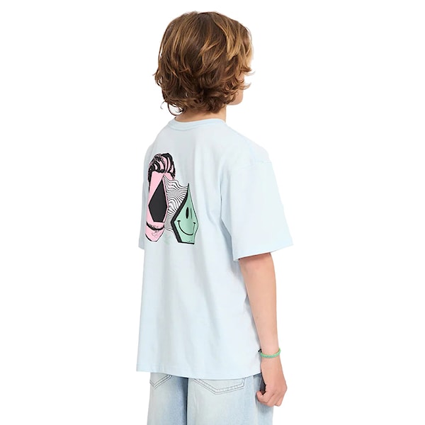Tričko Volcom Kids Aura BSC SST light blue acid 2026