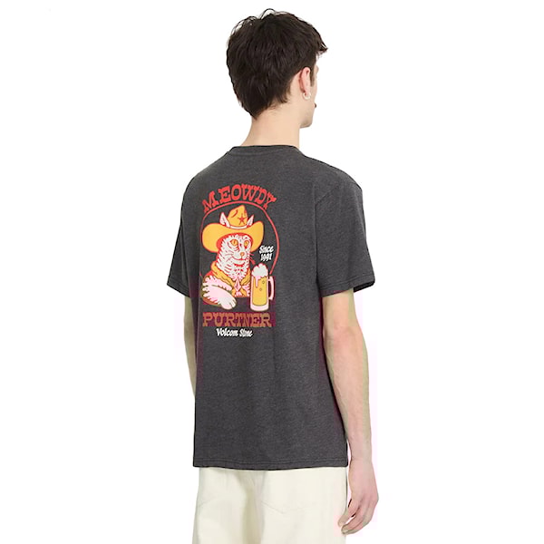 Tričko Volcom Meowdy HTH SST heather black 2026
