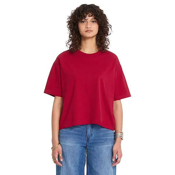 Tričko Volcom Wms Stone Blanks Up deep red 2026