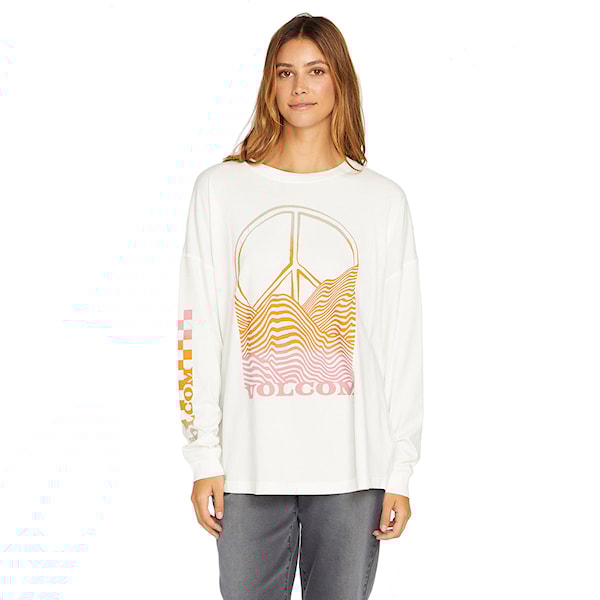 Tričko Volcom Wms Werking Doubles Ls star white 2023