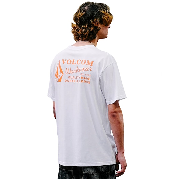 Tričko Volcom Workwear SST white combo 2026