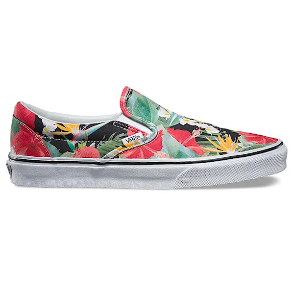 Slip-on tenisky Vans Classic Slip-On digi aloha black/true white 2016