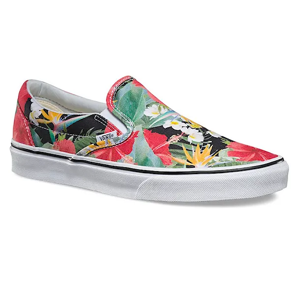 Slip-on tenisky Vans Classic Slip-On digi aloha black/true white 2016