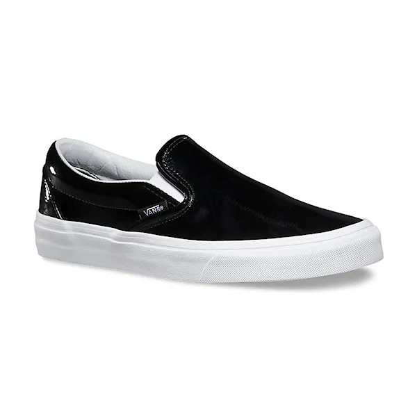 Slip-on tenisky Vans Classic Slip-On tumble patent black 2016