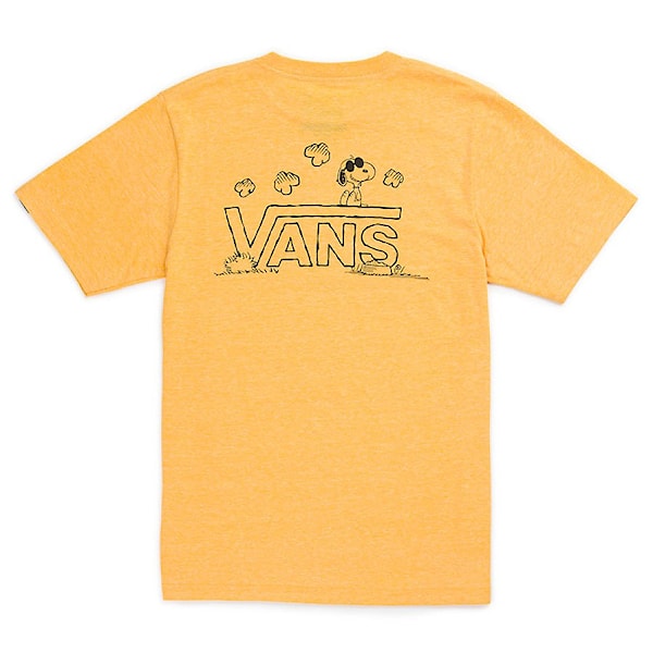 Tričko Vans Classic Snoopy Boys gold heather 2017