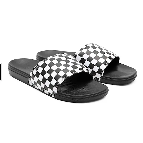 Šľapky Vans La Costa Slide-On checkerboard true white/black 2026